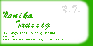 monika taussig business card
